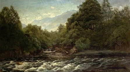 De zalmpoel (Zalmpoel op de Spean, Schotland), 1880