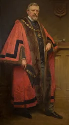 Portret van wethouder John Townsend, 1902