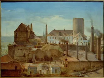 De Harkort-fabriek op Burg Wetter aan de Ruhr