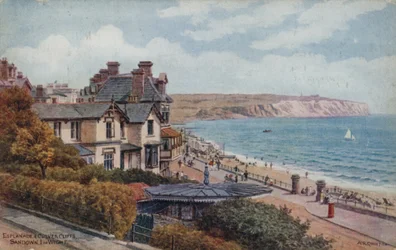 Esplanade en Culver Cliffs, Sandown, I of Wight