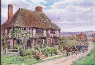 Small Hythe, Nr Tenterden, Kent, uit The Cottages and the Village Life of Rural England gepubliceerd door Dent & Sons Limited, 1912