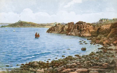 Het eiland en Carthew Point, St Ives