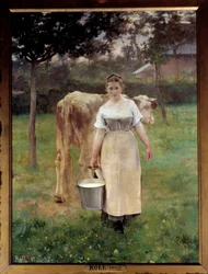 Manda Lamétrie, de boerenmeid, 1887, 2,14 x 1,61 m, Parijs, Musée d