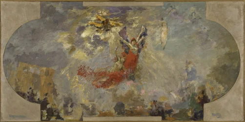 Schets voor het Petit Palais, zuidgalerij: Apotheose (centraal plafond)