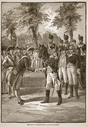 Ontmoeting van Washington en Rochambeau, pub. 1896