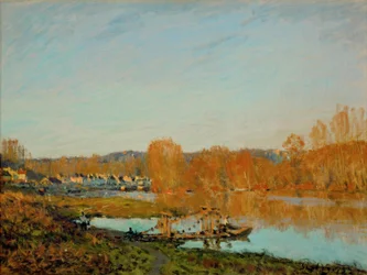 Herfst: Oevers van de Seine bij Bougival
