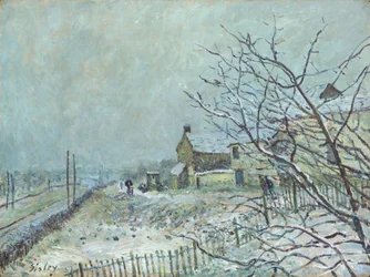Eerste Sneeuw in Veneux-Nadon, 1878
