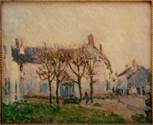 Straat in Moret-sur-Loing