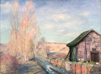 Lente op het platteland, rand van Moret