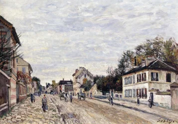 Straatscene in Marly, 1876