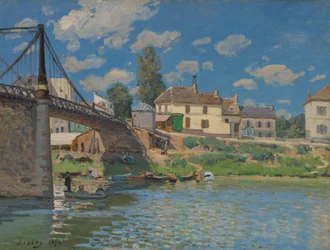 De brug bij Villeneuve-la-Garenne