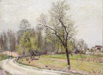 De rand van het bos in de lente, 