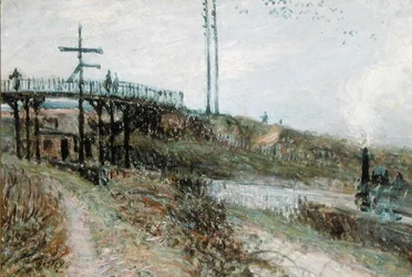 De Voetbrug over de Spoorlijn bij Sevres, c.1879