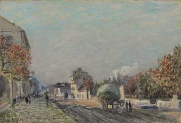 Een straat in Marly, 1876