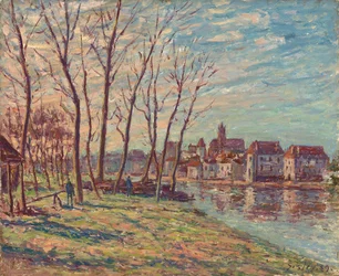 Uitzicht op Moret, 1889