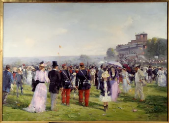 Einde van races in Auteuil (1893)