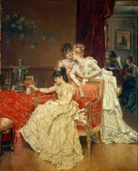 Alfred Stevens, Het kopje thee