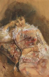 Portret van Sarah Bernhardt, ca. 1880