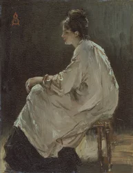 Zittend meisje, 1843-1906