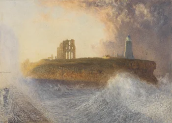Tynemouth Pier: Noordoostenwind, 1866