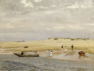 Figuren op een Strand