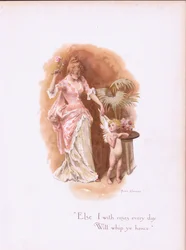 Ik zal je elke dag met rozen slaan, uit Some Old Love Songs gepubliceerd door Hildesheimer & Faulkner, 1892