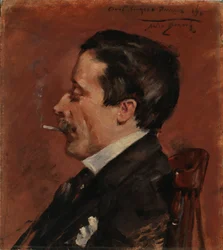 Man met sigaret