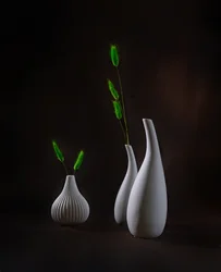 Elegante vazen met groen