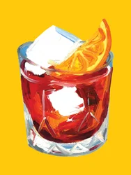 Levendige Negroni-cocktail