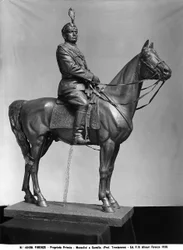 Mussolini te paard, bronzen sculptuur door Raimondo Trentanove, privécollectie, Florence