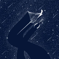 Kosmische Manta-droom
