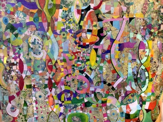 Levendige abstracte stroming