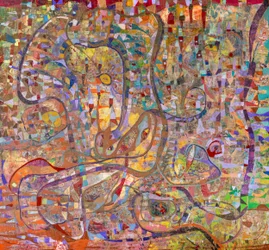 Levendige abstracte stroming