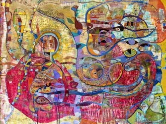 Levendige organische abstractie