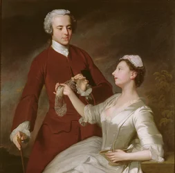 Portret van Sir Edward en Lady Turner, 1740