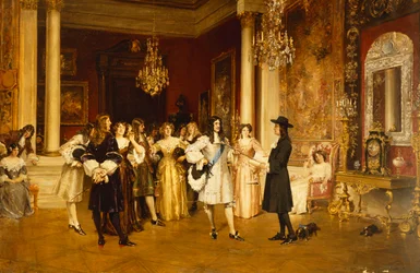 William Penn Ontvangt het Handvest van Pennsylvania van Karel II