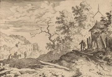 Hut met de resten van een heg, waarschijnlijk ca. 1645-1656