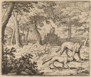 Reinaert en de Wolf voor de Viswagen, waarschijnlijk ca. 1645-1656