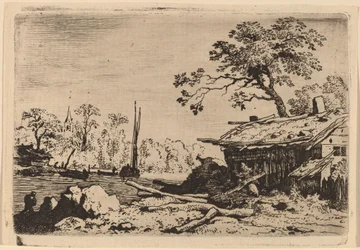 Vervallen hut