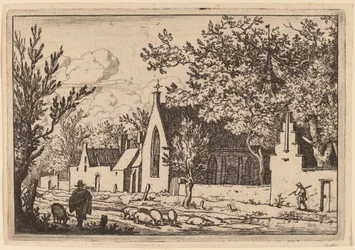 Varkenshoeder bij een kapel, waarschijnlijk ca. 1645-1656