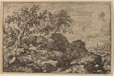 Twee Boeren Zittend op een Heuvel, waarschijnlijk ca. 1645-1656