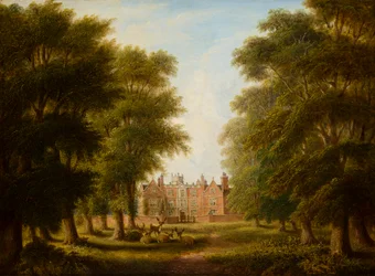 Een Uitzicht op Castle Bromwich Hall, c.1844-82