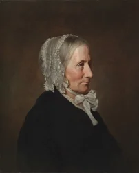 Portret van de moeder van de kunstenaar, waarschijnlijk midden 1800