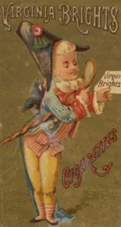 Uit de serie Meisjes en Kinderen N64 ter promotie van Virginia Brights Cigarettes voor Allen &..., 1886