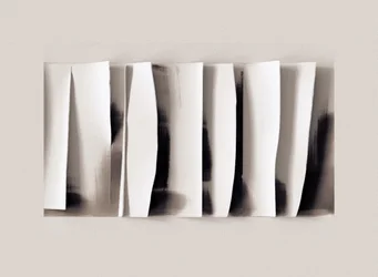 Abstracte witte plooien