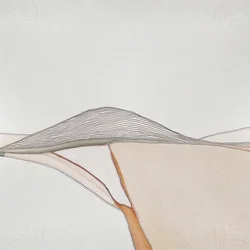 Minimalistische woestijnlijnen