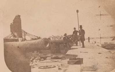 De evacuatie van Fort Sumter, april 1861