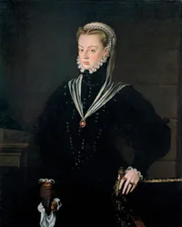 Portret van aartshertogin Joanna van Oostenrijk, prinses van Portugal