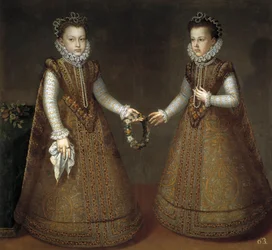De infantas Isabel Clara Eugenia en Catherine Michelle van Spanje