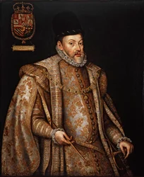 Portret van Filips II, 1527-1598, koning van Spanje en Portugal, tweede helft van de 16e eeuw
